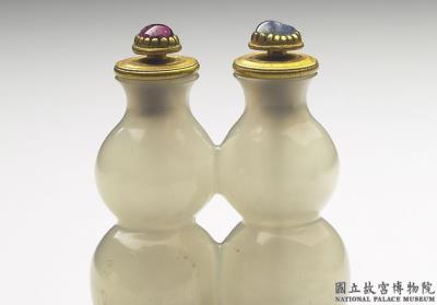 图片[2]-Chalcedony gourd-shaped conjoined snuff bottles, Qing dynasty, 18th century-China Archive